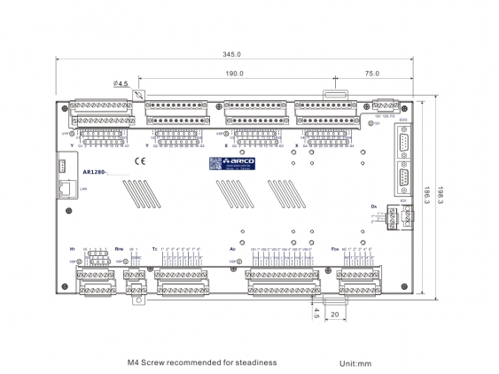 AR1280 橡塑膠機控制器