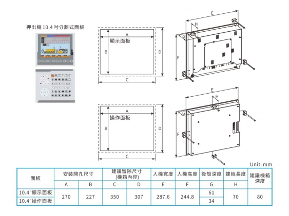 10.4" Extruder Machine HMI Controller